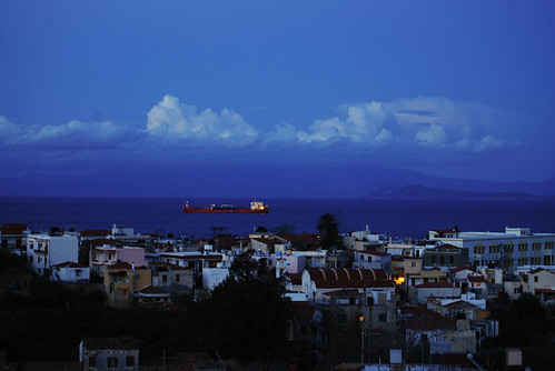 Chios at dusk. by olympic