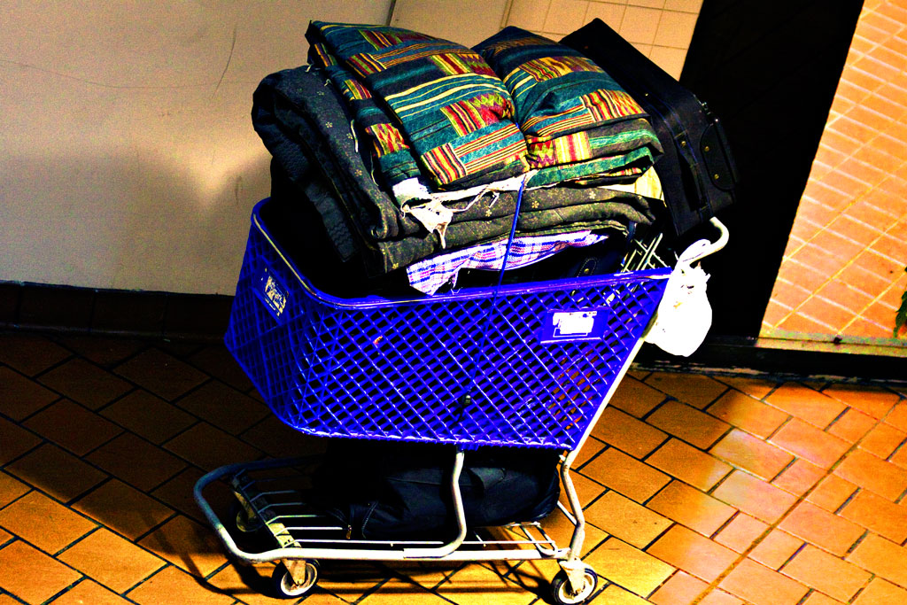 Blue-shopping-cart--Center-City