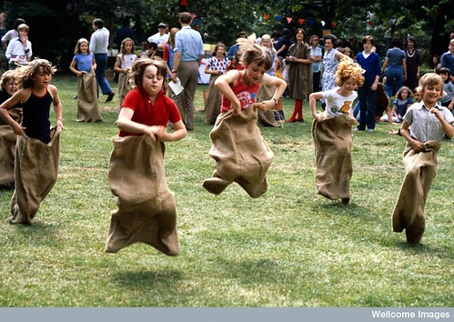 Primary school children, sports day by Anthea Sieveking , Wellcome Images