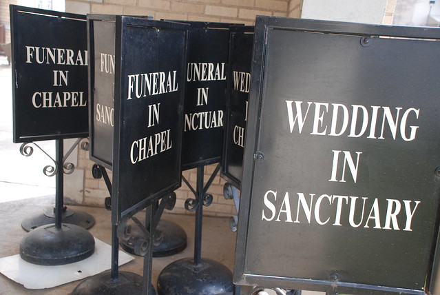 Wedding Sanctuary Funeral Signs Church Highland Park Dallas Texas Chapel