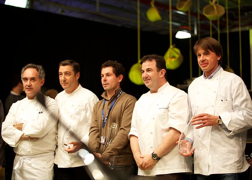 Ferran Adriá y otros chefs en El Bulli