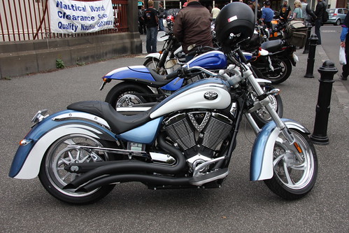 Victory motorcycle at Williamstown
