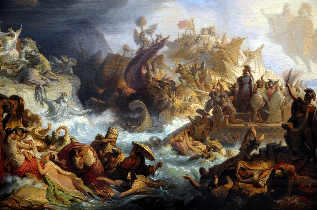 Wilhelm von Kaulbach - The Battle of Salamis at the Munich Neue Pinakothek