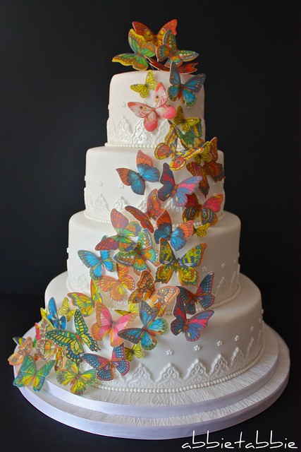 Butterfly Wedding Cake I know there are lots of cascading 