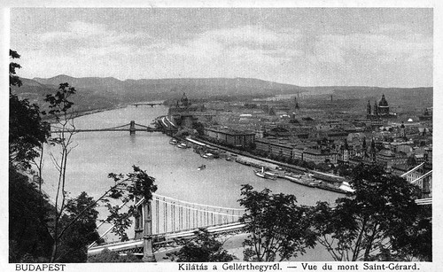 Old postcards of Budapest – View from the Saint Gerard Mountain