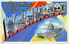 Washington DC Large Letter Postcards