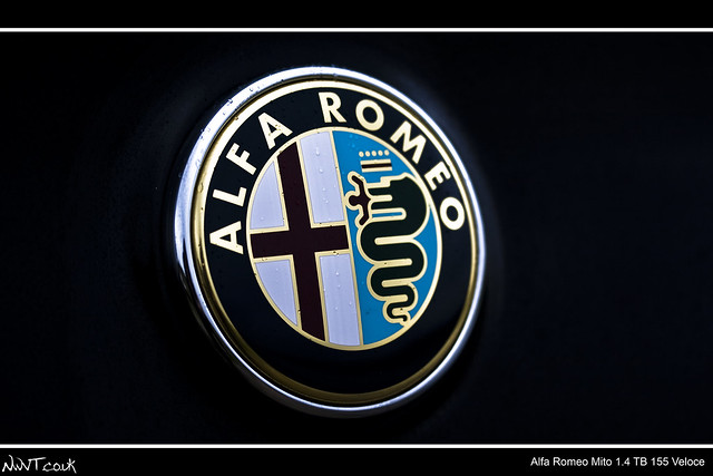 Black Alfa Romeo Mito 14 TB 155 Veloce Boot Badge Detail Shot