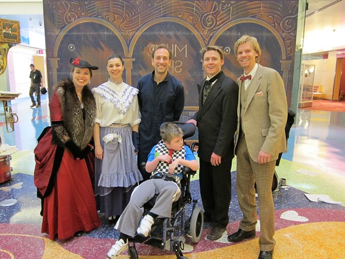Max with the Cast of The Music Shop