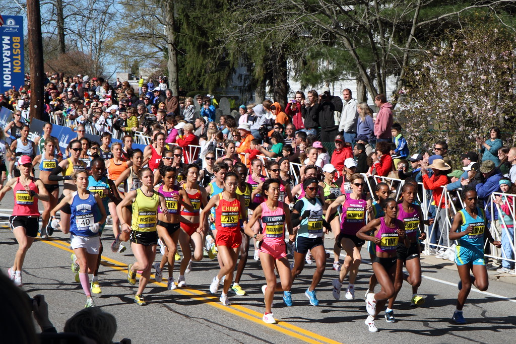 Boston Marathon - elite women, via Kinchan1 on flickr