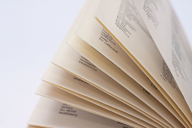 Yellowed pages from a dictionary - Flickr CC horiavarlan