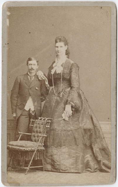  Photograph of circus performers a giant woman and a man Author Creator