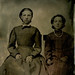 Tintype: Two Seated Girls