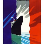 french-line-sea-travel-poster-paul-colin-1930s