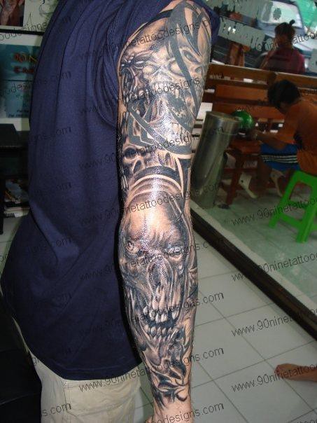 skull sleeve 01 tattoo designs tattoo designs for men