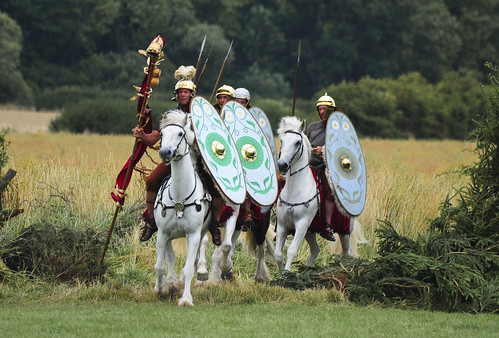 Romans Soldiers, Roman Army Mounted on Horseback, Ermine Street Guard