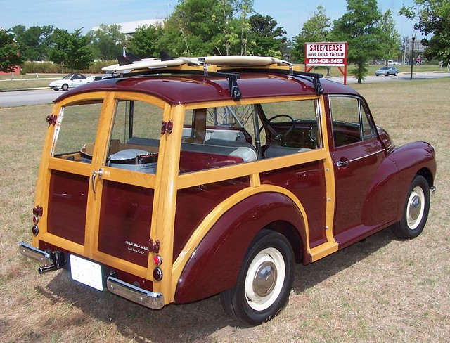 Morris Minor woody This Morris was perfect except for the new high tech 