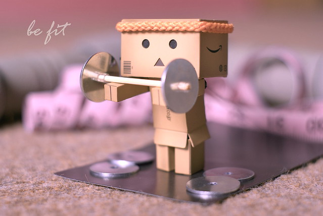 Danbo at the gym