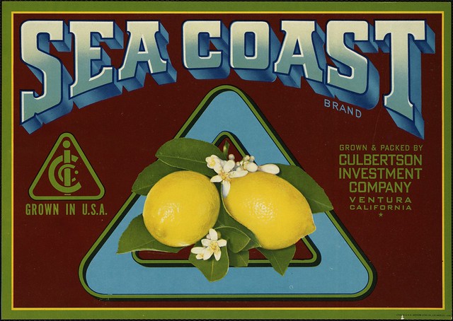 Sea Coast Brand: Grown & packed by Culbertson Investment Company, Ventura, California