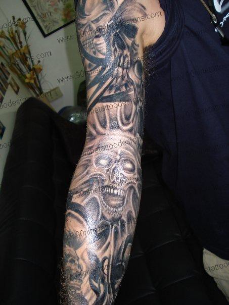 skull sleeve 2 01 tattoo designs tattoo designs for men