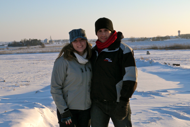 Us in Iowa on New Years Eve