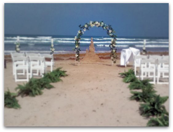 Beach wedding sand castle Sent from my miPhone