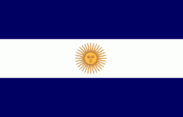 bandera argentina del siglo XIX durante el gobierno federal en buenos aires