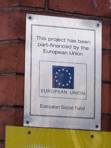 Albert Hall, Witton Road, Aston - European Union sign