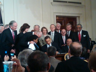 President Obama Signing The Health Care Bill