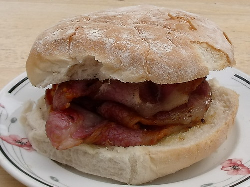 Now this is what I call a real bacon butty!