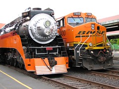 Steam and Diesel locomotives