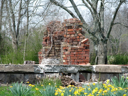 The remains of the Thomas Hart Benton house