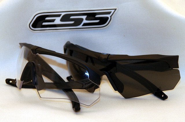 Crossbow safety glasses with ESS logo Article By Junior Shooters magazine