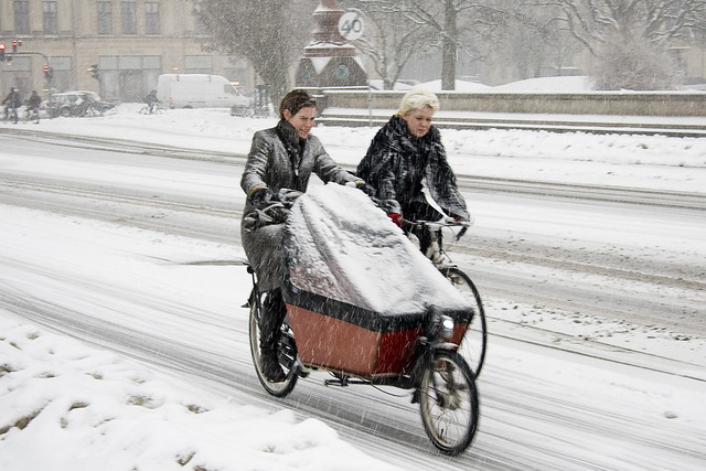 Afternoon Chat - Cycling in Winter in Copenhagen