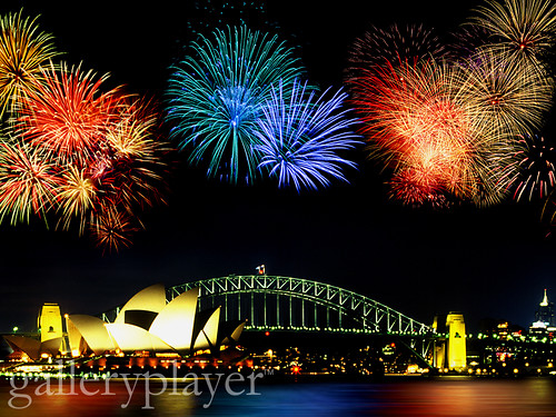 Fireworks Over Sydney Harbor Bridge, Australia