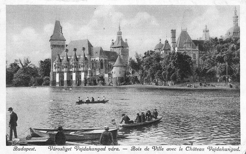 Old postcards of Budapest – City Forest with the Vajdahunyad Castle