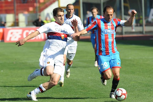 16 maggio 2010: Orazio Russo per la prima volta in A con la maglia etnea