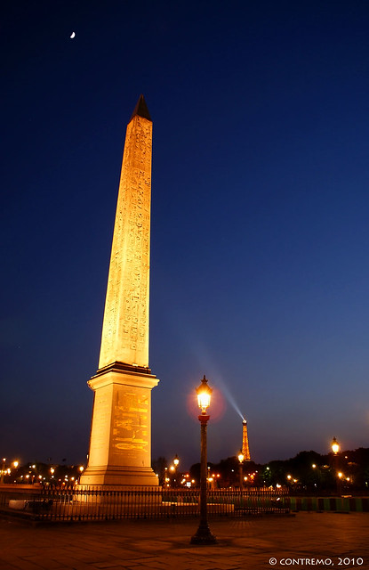 Obelisco de Luxor en la Place de la Concorde (París, Francia) (167 mil visitas)