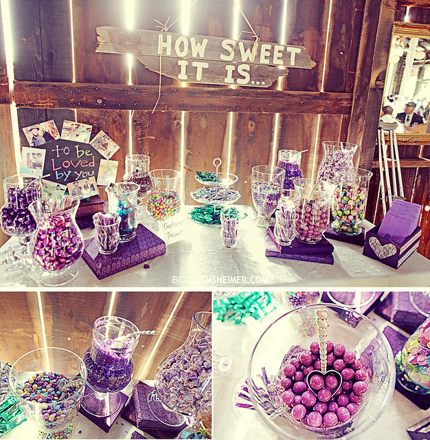 cute candy station from Christine and Jordans day Blogged D