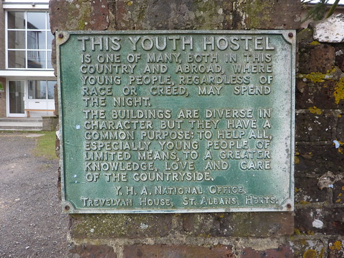 Old sign outside Truleigh Hill Youth Hostel