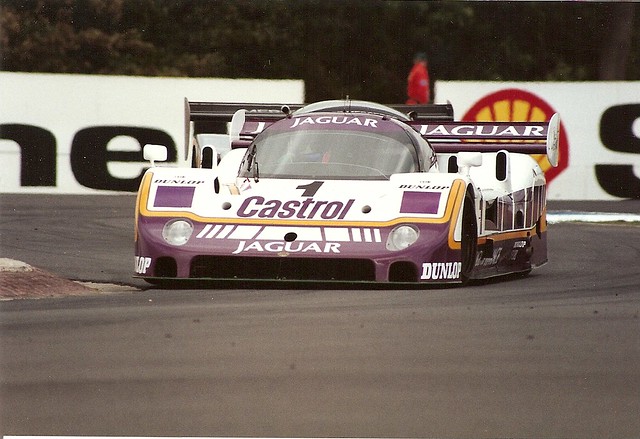 Jaguar XJR11 Donington 1989 In the Esses Jan Lammers with the Sauber 