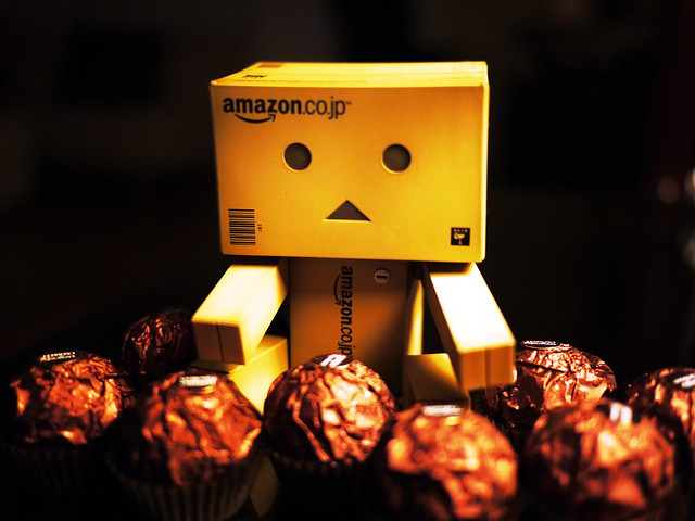 Danbo Love Chocolates 3 Danbo about to overload on Ferrero Roche Rondnoir 