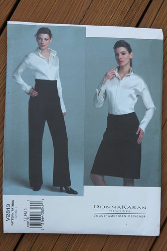 Vogue pattern 2813 DK shirt skirt pant
