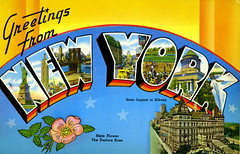 New York Large Letter Postcards