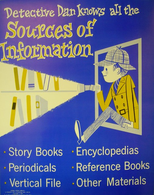 RETRO POSTER - Detective Dan Knows All the Sources of Information