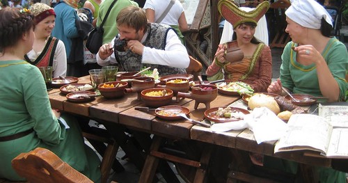 Medieval meal in Old Tallinn in 2009 by Anna Amnell