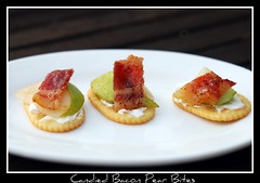 Candied Bacon Pear Bites