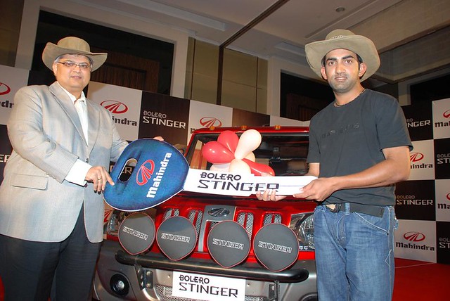 Gautam Gambhir to open innings with the new'Bolero Stinger' from Mahindra