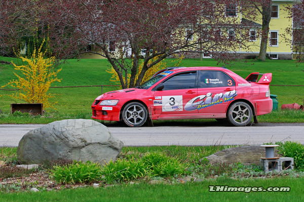 Martin Donnelly Colin Fitzgerald Mitsubishi Evo Rally New York USA 2010