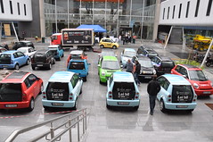Electric car convoy Oslo (BBC)