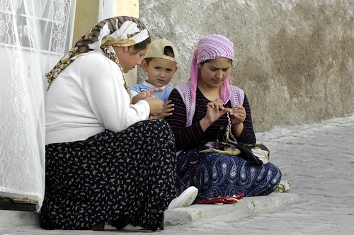 Cappadocian Women Doing Hand Knitting - Cappadocia, Turkey
